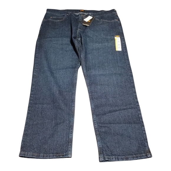 Lee Other - NWT Lee Dark Blue Jeans Shade Regular Straight 5 Pocket 38x29